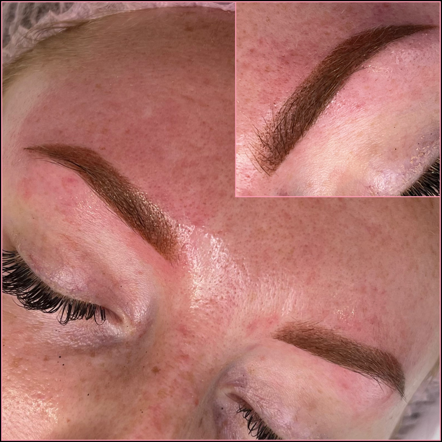 Permanent makeup brow result